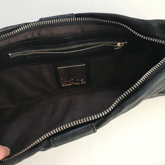 Kooba Erin Black Leather Baguette Shoulder Bag - Picture 5 of 8